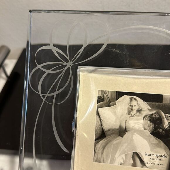Kate spade New York Belle Boulevard square photo picture frame Crystal NWT - Picture 3 of 14